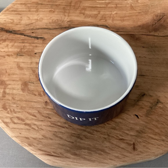 “3/$15” - Blue Ceramic Stoneware “Dip It” Bowl / Very Gently Used Condition - Picture 6 of 11